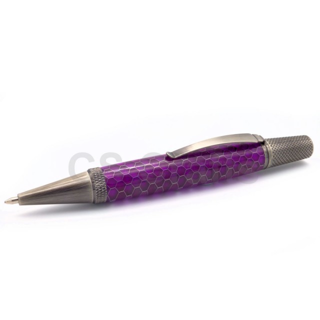 Sagiters Pen Kit Set with a gun polish finish, beautiful finished pen kit ideal for any